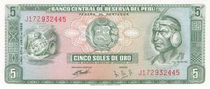 5 Soles de Oro 1969